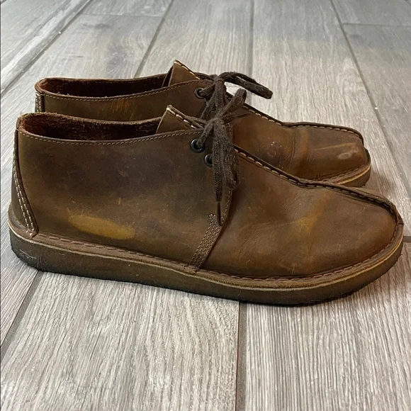 Men's Clark’s Brown Leather Shoes - Picture 2 of 6